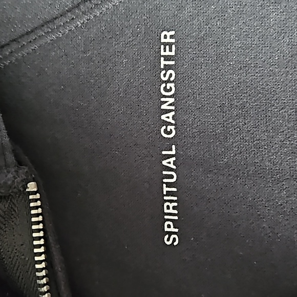 Spiritual Gangster SG Raglan Zip Hoodie Black S - Picture 5 of 10